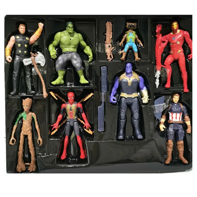 Marvel%20avengers%20Legends%20Series%208pcs%20action%20figures%20set%20Collectible%20toys%20for%20kids%20-%20Image%204