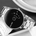 Black & White Stainless Steel Casual Watch for Man SMART Quartz Watches for Boys & Men New Fashion Wrist watch. 