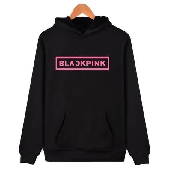 Blackpink%20Black%20Fleece%20Full%20Sleeves%20Pull%20Over%20Hoodie%20For%20Women%20-%20Image%202