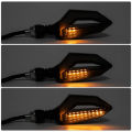 (Pack of 2) Indicator for Bike CD 70 | Fancy LED Turn Signal Indicator for Bike 125 with Parking DRL Light | Original, Flexible, and Stylish Indicators for Bikes. 