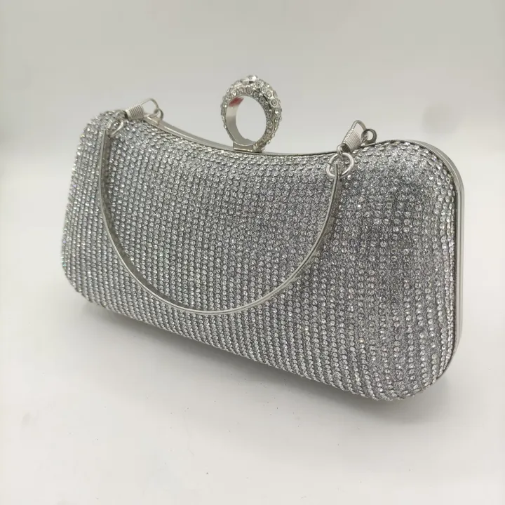 Women%E2%80%99s%20Elegant%20Crystal%20Evening%20Clutch%20%7C%20Shiny%20Rhinestone%20Handbag%20for%20Weddings%20&%20Parties%20%7C%20Golden%20&%20Silver%20Glam%20Purse%20with%20Chain%20Strap%20&%20Snap%20Closure%20-%20Image%204