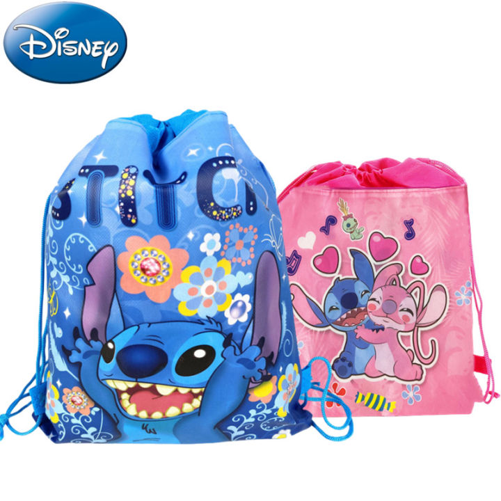 Superman Ruoias Disney Anime Lilo Stitch Backpack Drawstring Bag Stitch Party Decorations Gift Bag Kid Birthday Party Baby Shower Supplies Gifts