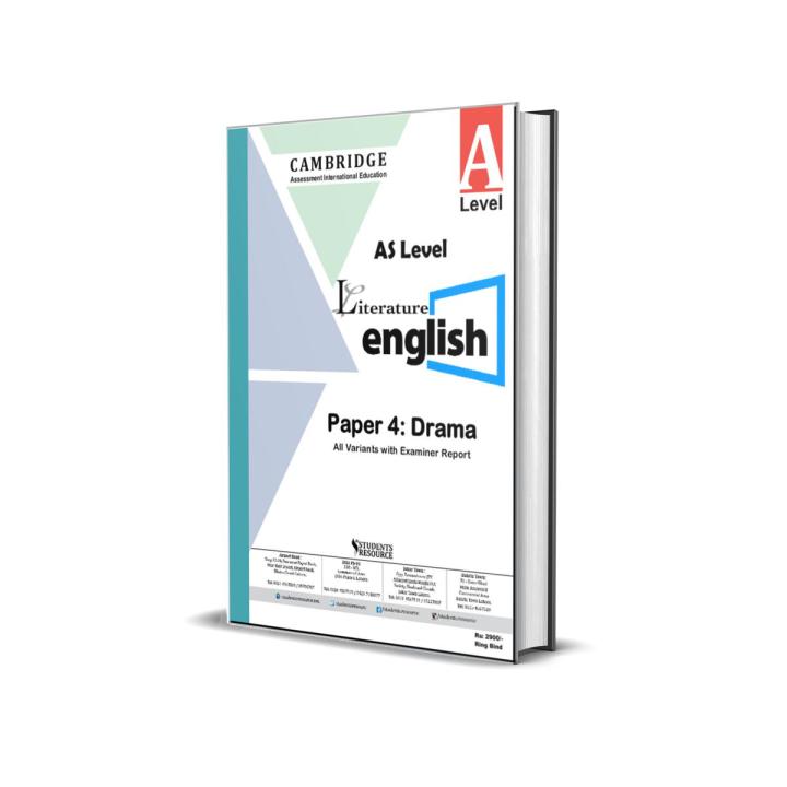 A Level English literature 9695 Paper 4 Yearly | 2017-2022 | Ring Bind | Mark Scheme