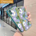 chenyyka For vivo Y1s vivo Y91c Case Oil Painting Flower Thin Frosted Transparent Cover Lens Camera Protect Edge Full Cover Casing Hard Cases. 
