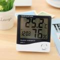 Free Battery Room Temperature Humidity Meter Electric Indoor LCD Temperature Hydrometer Weather Alarm Clock HTC-1 Wall Clock With Temperature and Humidity Controller Data Loger Cell Sensor For Temperature Humidity Egg Incubator Table Alarm Clock Room. 