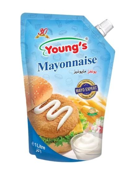 Mayonnaise Young's 1litre / Youngs Mayonnaise 1 ltr pouch