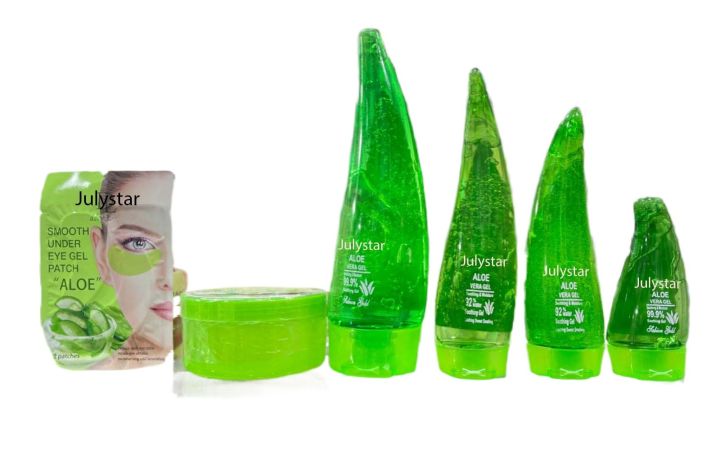 July Star Pack Of 6 Aloe Vera Gel Soothing And Resistant 99.9% Soothing Gel For Girls And Women