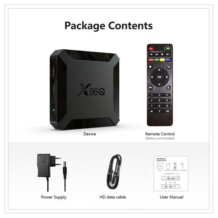 X96Q - 4GB+64GB - Android 11 - 4K - Smart Android Tv Box