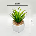 Artificial Aloe Vera Plant Ceramic Plant Pot. 