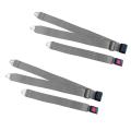 Car Seat Belts Set - Universal 2 Pics Grey Color Front Seats Belts. 