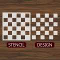 Checker Pattern Reusable Stencil For wall Painting Art DIY Home Decor, Album Crafts and Canvas. 