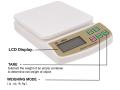 Compact Scale With Backlight 10 kg Digital Multi-Purpose Kitchen Weighing Scale  SF 400A. 