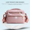 New solid color handbag casual durable nylon shoulder handbag. 