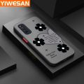 YIWESAN For IQOO Neo 3 Case Fashion Word Flower Thin Edge Frosted Transparent Hard Cases Shockproof Casing Full Cover Protect Case. 