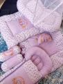 Best Quality Super Soft Fluffy Baby Set Complete Bedding 8 Pcs Set with Carrying Nest Gaddi. 