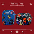 Among US Game AirPods Protective Cover for Apple Bluetooth Earphone Cover pro Second and Third Generation Trendy. 