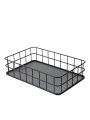 Student dormitory iron storage basket desktop storage basket home snack storage basket bathroom countertop finishing small basket. 