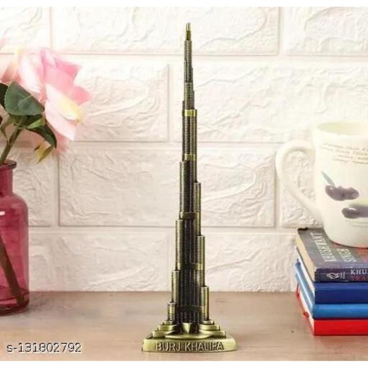 Metal Burj Khalifa Model For Home & Office Decor Size 10 Inch (17.78cm)