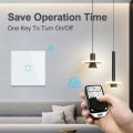 LIVOLO EU Standard Wall Light Touch Remote Switch,2Gang Remote Wireless Control,Crystal Glass Switch Power,With Backlight. 