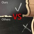 Mini Chalkboard Signs, 20 Pack Framed Small Chalkboard Labels with Easel Stand, Wooden Blackboard for Table Numbers, Signs, Wedding Signs, Message Board,Event Decorations. 