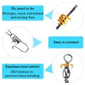 ZOROOM 72Pcs Anti-Bite Fishing Wire Trace Leaders Lure Wire Trace Pike Traces Wire 15cm 20cm 25cm Trace Leaders with Snap. 