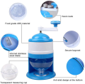 New Portable Ice Crusher and Shaved Ice Gola Ganda Maker Machine Hand Shaved Ice Machine Manual Fruit Smoothie Machine Mini Household Ice Shaver Small Ice Crusher. 