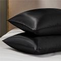 Womenity 2pcs Satin Silk Pillowcase for Hair and Skin Soft Protection Breathable Smooth Both Sided Silk Pillow Cover Pair Size 19"x29" Premium Quality. 