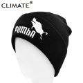 CLIMATE Funny Beanie Hat Lion King Pumba Winter Warm Knitted Hat Hakuna Matata Cool Black Knitted Winter Hat for Men Women. 