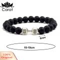 Carat Hand Chain Dumbbell Decor Men Simple Fashion Bead Bracelet. 