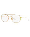 Ray-Ban Irregular Metal Polished Gold Frame Clear/Blue Photochromic Lenses-RB3707-001/GG-54. 