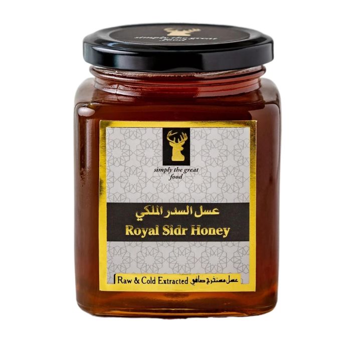 Royal Sidr Honey with Saffron (Zafran) (Simply The Great Food) 500 gm Raw & Cold-Extracted