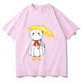 Weathering with you tees cartoon print tshirt men casual breathable T-shirt 100% cotton loose shirts unisex prevalent clothes. 