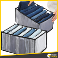 7 Grids Washable Jeans Pant Wardrobe Clothes Organizer, Jeans Storage Box, Cabinet Drawer Storage Box for Underpants. 