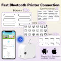 Sunfloweio Phomemo Label Maker P12 PRO w/ Tape 12mm Rechargeable Portable Bluetooth Inkless Printer Multiple Template Icon for Office Home. 