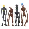 4Pcs/Set Siren Head Model Light Effect Movable Hands Funny Horror Siren Head Model Toy for Collection. 
