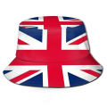 Queen's Hats Men Women British Bucket Hat Union Jack Reversible. 
