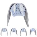 Jeans MinJi Haerin OMG Stage Long Rabbit Ear Hat Style Denim Blue Baseball Cap Fashion Hip-Pop Cap Couple Birthday Gifts. 