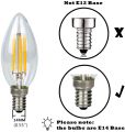 Candle Flame Bulb 4 w CA 35 Tip LED Filament E 27 And E 14. 