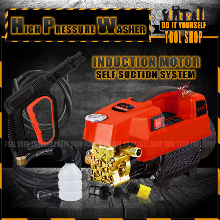 Water Jet High Pressure Washer - Induction Motor Water From Bucket and Tape Both Self Priming System - Copper Motor