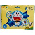 DORAEMON FOIL BALLOON SET - PACK OF 5 FOIL BALLOONS - DORAEMON THEME FOIL BALLOONS. 