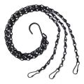 6 Pack Hang Chan, HEAVY DUTY 50cm Hang Flower Basket Replacement Chan -3 Pont Garden Plant Hanger for Outdoor or ndoor. 