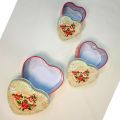Set of 3 Jewellery Box | High Quality 3 Heart Shaped Boxes for Women. 