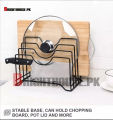 Metal Pot lid Stand, kitchen organizer, Books Rack, Kitchen accessories stand. 