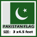 Pakistan National Flag  Size 3 x 4.5 feet. 
