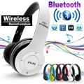P47 Wireless Foldable Bluetooth Headphones with Microphone Support FM Radio and TF for Multiple Devices. 