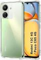 For Redmi 13C Back Cover Case Shockproof (Silicon| Transparent). 