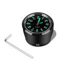 Universal Fit Motorcycle Clock High Visibility Aluminum Chrome Handlebar Watch Waterproof Luminous Bike  Clock for Motorbiking Outdoor Adventure Motorcycle Enthusiasts -Keeping Biker Gear. 
