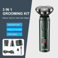 Original Lot Imported Waterproof 3 in 1 multifunctional Hair Trimmer grooming kit razor and USB Electric rechargeable machine Three head water proof trimmer razor shaving clipper machine. 