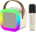 K12 Portable Wireless Speaker with Mic | Mini Bluetooth Speaker with Microphone | Rechargeable Outdoor Speaker for Parties, Karaoke & Events. 