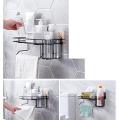 Wall Mounted Self Adhesive Shampoo Rack Bathroom Shelf Holder No Drilling Sticky Strong Magic Sticker Shower Caddy Shelves. 